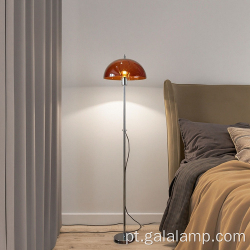 Candeeiro de pé moderno em acrílico Bauhaus de meados do século